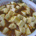 箸休めはちくわときゅうりとゆで卵の和え物　＆　麻婆豆腐