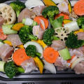 簡単料理！鶏むね肉と彩り野菜のグリル焼き！！