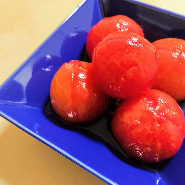【夏にピッタリ】トマトのはちみつシロップ漬け