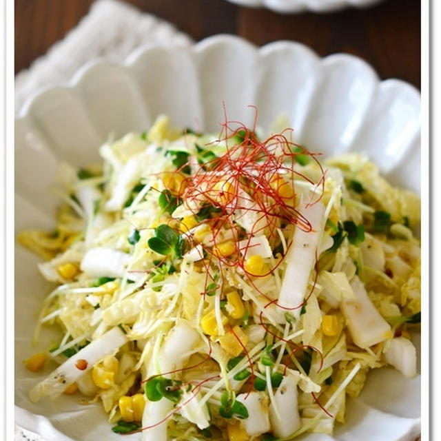 カリカリじゃこと白菜のうま塩サラダ【作りおきレシピ】