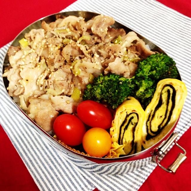 【掲載】クックパッドニュース　「みんなのお弁当 by クックパッド」から『ねぎ塩豚丼のお弁当』