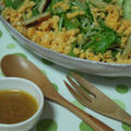 水菜とカリカリ油揚げのサラダ