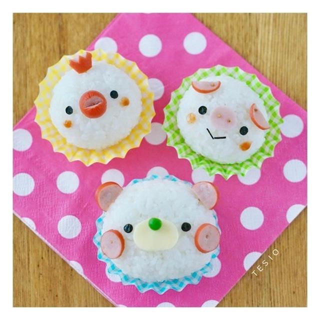 お教室レポ♪どうぶつおにぎり３種とお弁当の詰め方レッスン