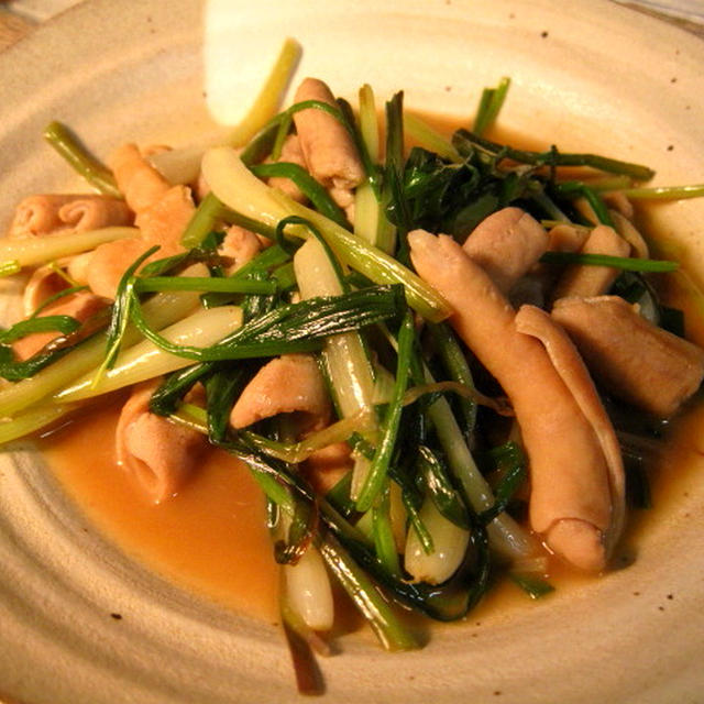 エシャロットと白モツの炒め 五月の野菜 By 清水農園さん レシピブログ 料理ブログのレシピ満載