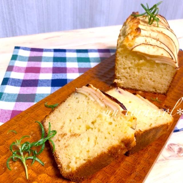 美容効果に☆混ぜるだけで簡単‼︎酒粕のアップルパウンドケーキ♡レシピ