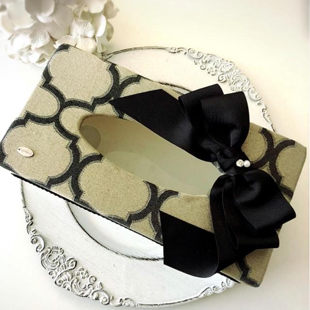 おリボンが可愛いティッシュボックスケース♡百貨店でも大人気のmaa先生作品ですオー...