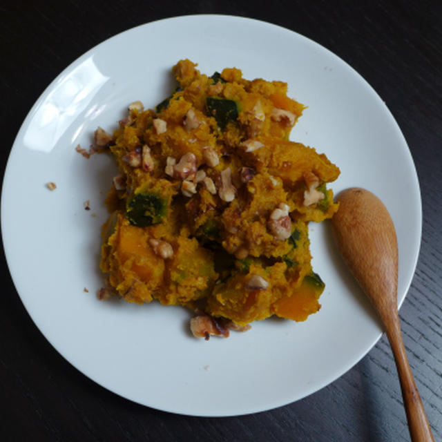 かぼちゃの胡麻くるみ和え