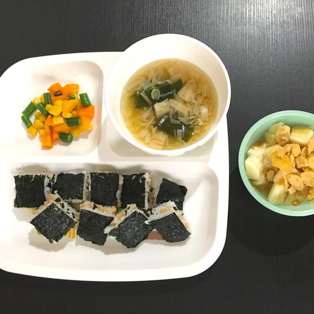 【幼児食】1y10m☆6/9のまとめ☆ミックスベジタブル&大根と人参の煮物