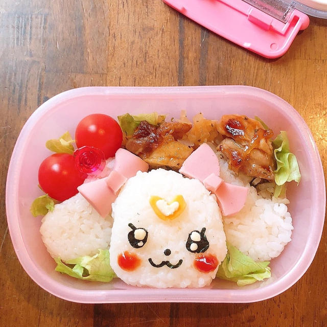 プリキュアのラテちゃん弁当です！