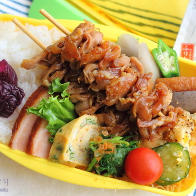 高校生も喜ぶ肉感200%の焼き鳥弁当／自分が高校生の頃のプチ早弁の楽しみ