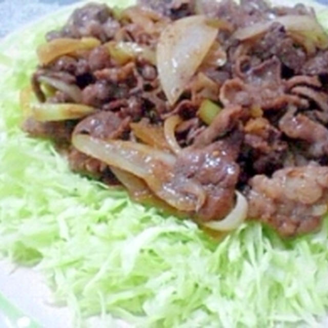 キャベツもりもり☆塩麹de牛焼肉