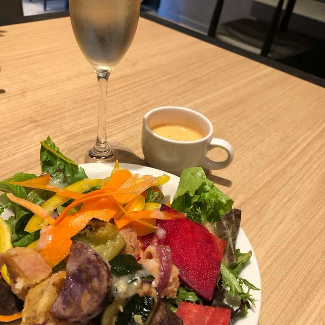 【持ち株通信】養命酒のソラマチの信州野菜美味しいくらすわでお誕生日会