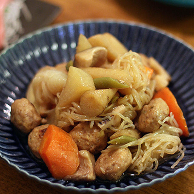 根菜たっぷりうま煮と秋子の中華炒め
