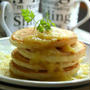 Pancakes with Ginger Pineapple Butter生姜パイナップルバターのせパンケーキ