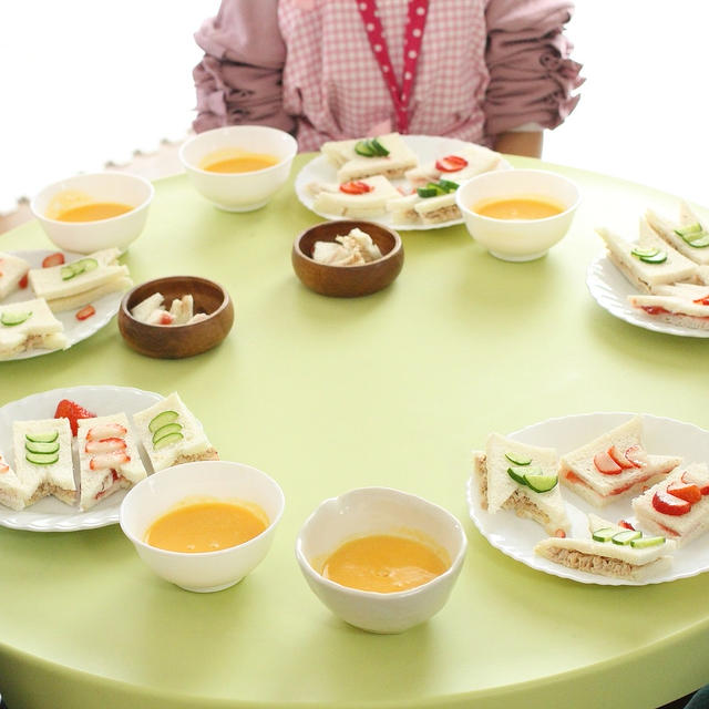 子どもの「こいのぼりサンドイッチ」レッスン＠青空キッチン市川