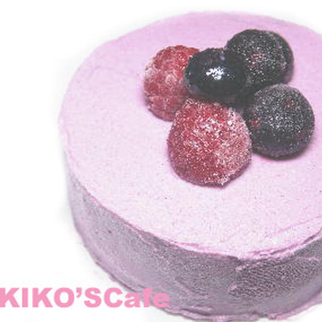 犬のケーキレシピ【紫イモデコレーション犬用ケーキ】