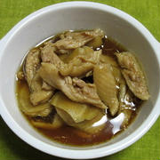 すき焼きのたれで、鶏皮の甘辛煮