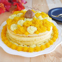 ケーキみたいな芋栗かぼちゃのホットケーキ