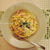 離乳食の残りでパスタ。
