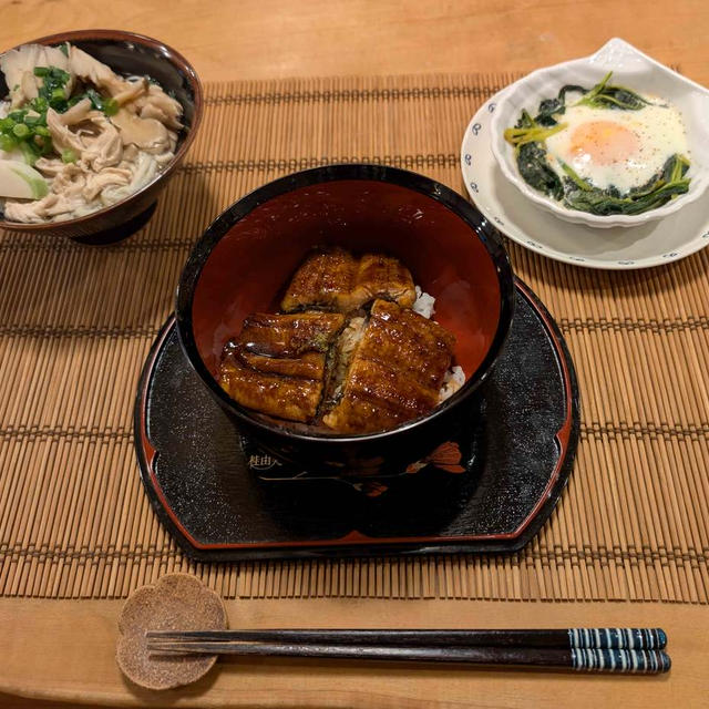 鰻丼・そうめんバチ汁の晩ご飯と　楽しかったゴルフラウンド♪