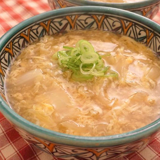 鶏スープの卵とじにゅうめん