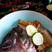 へべす搾った後の利用法第３弾！へべすの皮で煮詰める芳醇な鯛のあら炊き