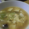 豆腐・たまご・白菜のスープ