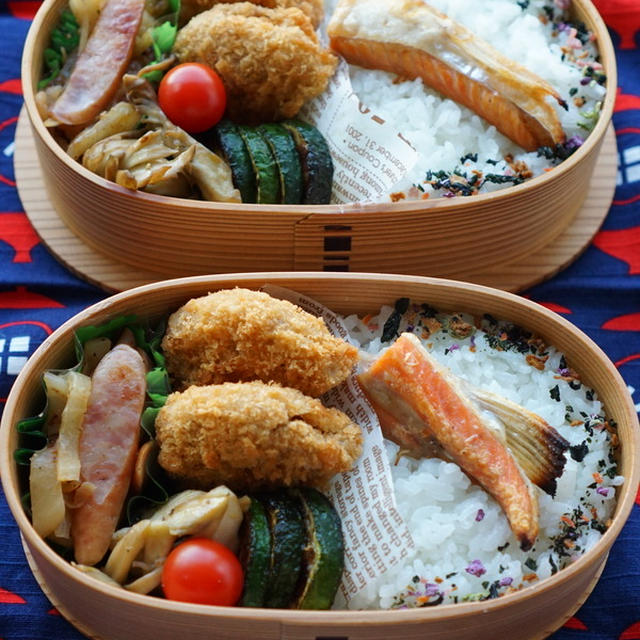最後のお弁当は寝坊弁当でした（汗）＆塩マーボな夕食