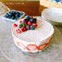 苺のムースケーキ。レシピブログのひんやりスイーツ。