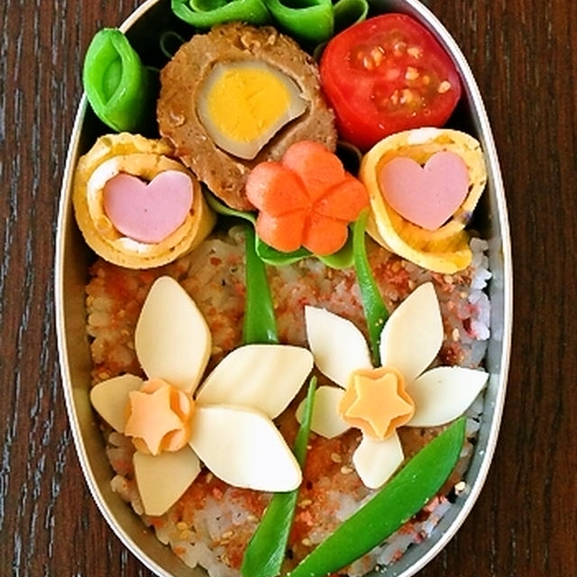 水仙のお弁当