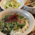 節約！　　ほうれん草麻婆丼♪