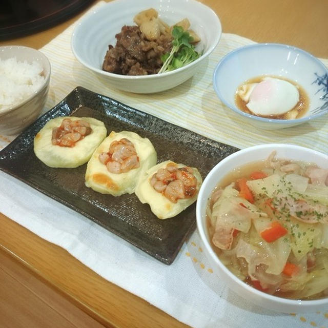 シャキシャキ！！牛肉とれんこんの甘辛炒め。