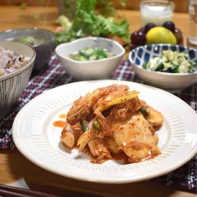 むね肉de鶏キムチ炒め 簡単 節約 時短 ご飯のおかず 試合結果と試合後の晩ごはん By はるはるさん レシピブログ 料理ブログのレシピ満載