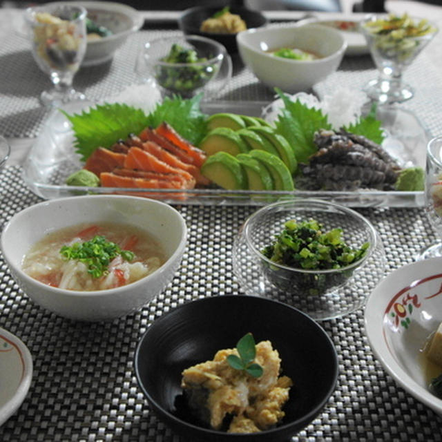 高野豆腐の含め煮　白子のソテーなど・・・
