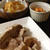 ストウブで豚の蒸し焼き、おからナゲット、キムチクリチ、サラダ