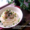 ■鶏ささみのマリネ焼き素麺♪