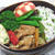 大根菜飯と回鍋肉弁当。エメラルドアイのあんこ