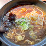 加茂水族館のランチ　クラゲラーメンとクラゲソフト食べたぞい