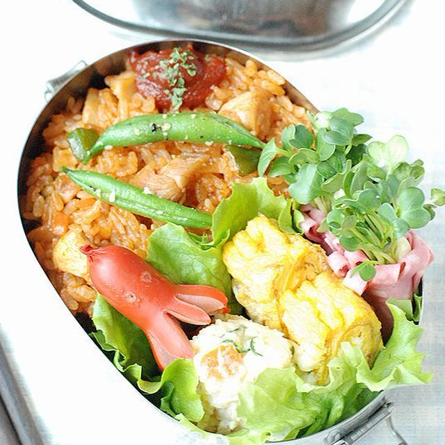 【高校生男子】チキンライス弁当