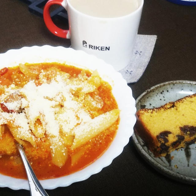 今日のごはんログ。他、簡易レシピ：ラムレーズンのケーキとか