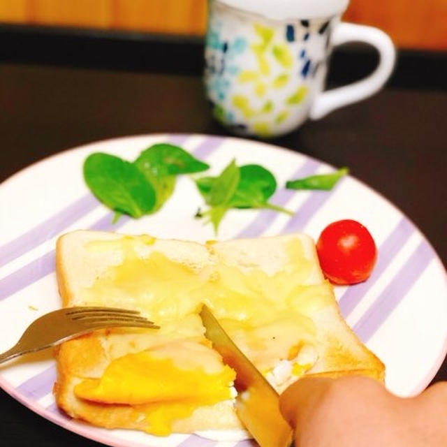 今日の朝活！（3時起床 NY発カフェ参考エッグロスコ作り♪）