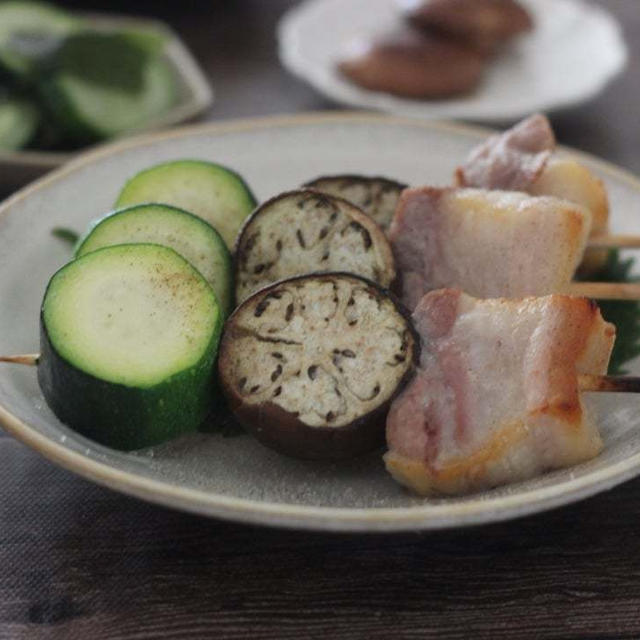 【スパイスアンバサダー】今日は串の日！夏野菜と豚バラ肉の串焼きとまごわやさしいダイエット献立