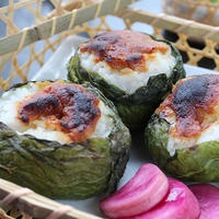 焼き味噌が香ばしいとろーりチーズの田舎おにぎり