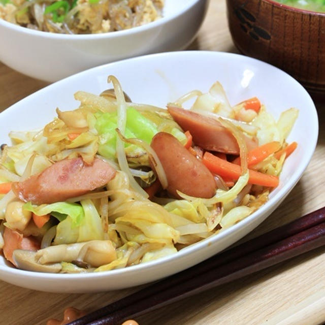 普通のおかずが落ち着く？いつもの野菜炒め☆話題入りアリガトウ！