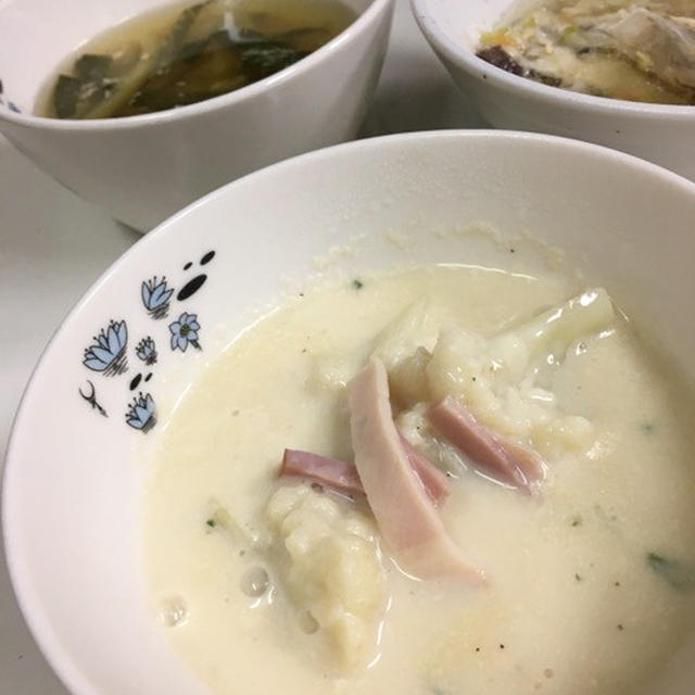 カリフラワーの豆乳スープ(⁎⁍̴̆Ɛ⁍̴̆⁎)