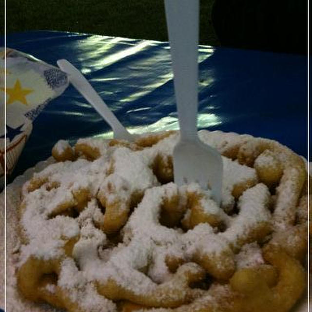 秋祭り☆アメリカ南部のお菓子～ファンネルケーキ(Funnel cake)