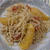 オレンンジとたらこのパスタ