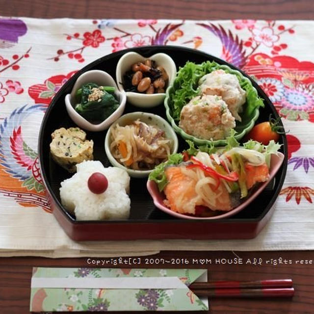 肥える月曜日(´･_･`) ✿ 今日のbento＆味見御膳♪