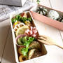 娘の遠足弁当。どこにでも入るし、何でもかぶる……