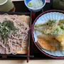 清津峡にある「食事喫茶　渓谷」で山菜の天ざるそば食べました。